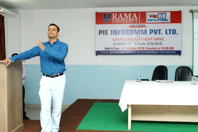 Campus Placement Drive with PIE Infocomm Pvt Ltd
